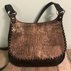 OrYANY Bronze & Black crossbody bag